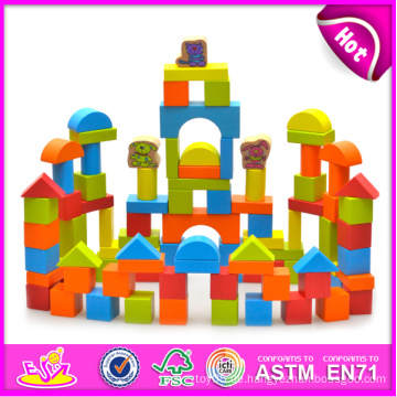 2014 Holz Bausteine ​​Spielzeug für Kinder, Kreative Holzspielzeug Blöcke für Kinder, Vorschule Spielzeug Baustein für Baby W13A057